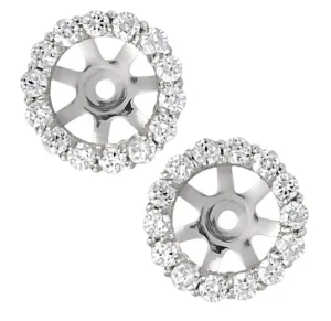 14W Round Brilliant Cut Shared Prong Diamond Jackets for 5.6-5.8mm Stone