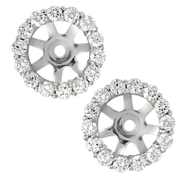 14W Round Brilliant Cut Shared Prong Diamond Jackets for 5.6-5.8mm Stone