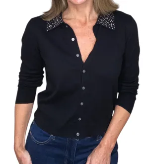 Beaded Collar Cardie