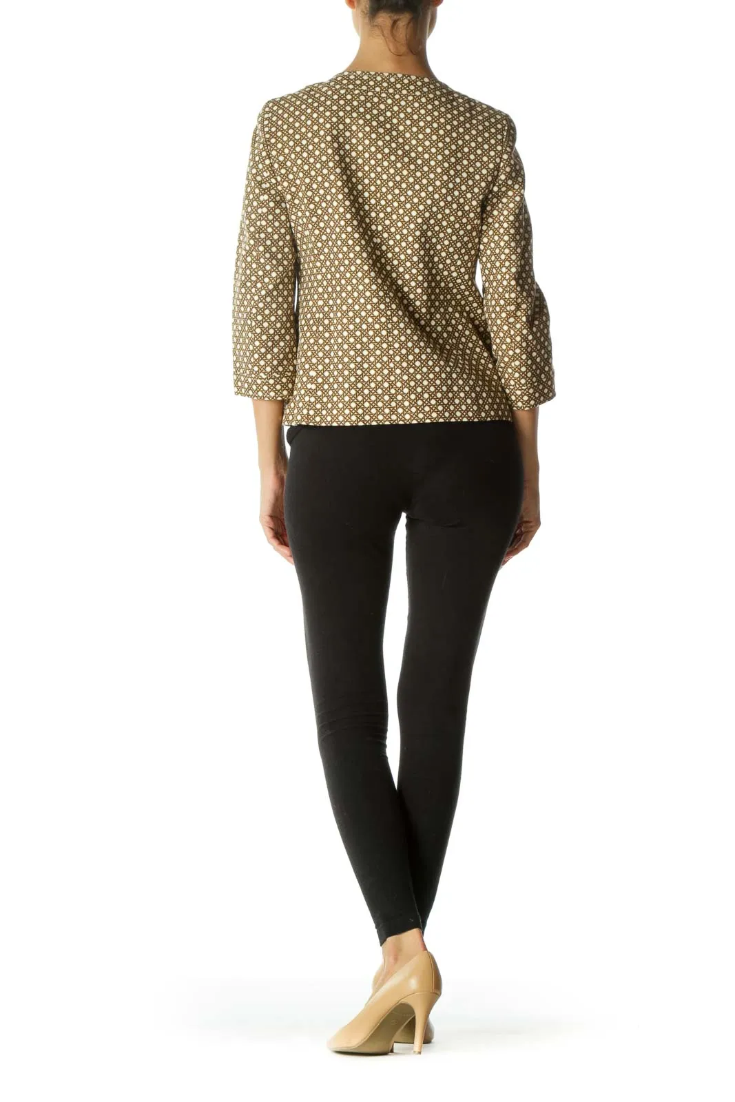 Brown and Cream Tweed Jacket