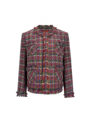 Burgundy tweed jacket