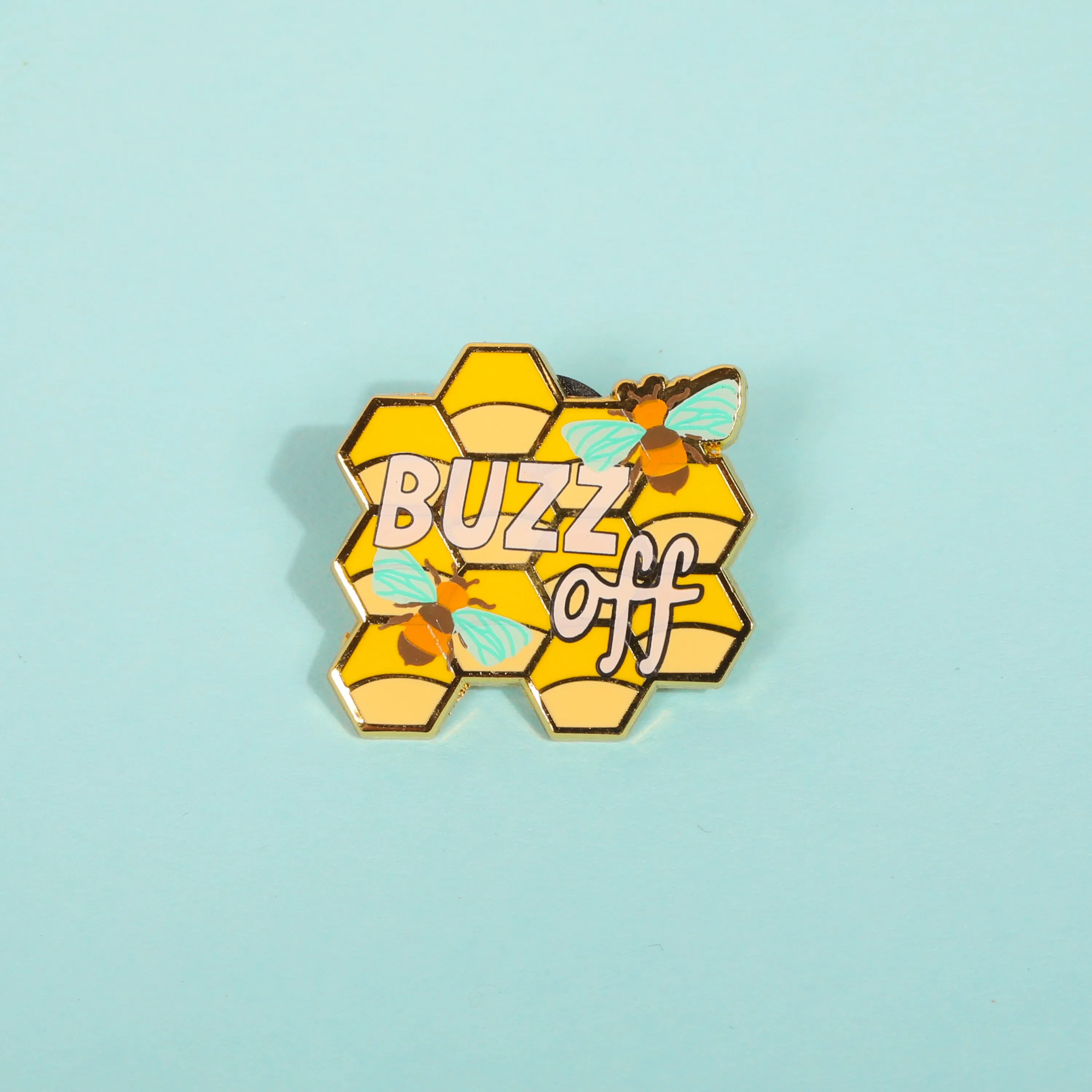 Buzz Off Enamel Pin