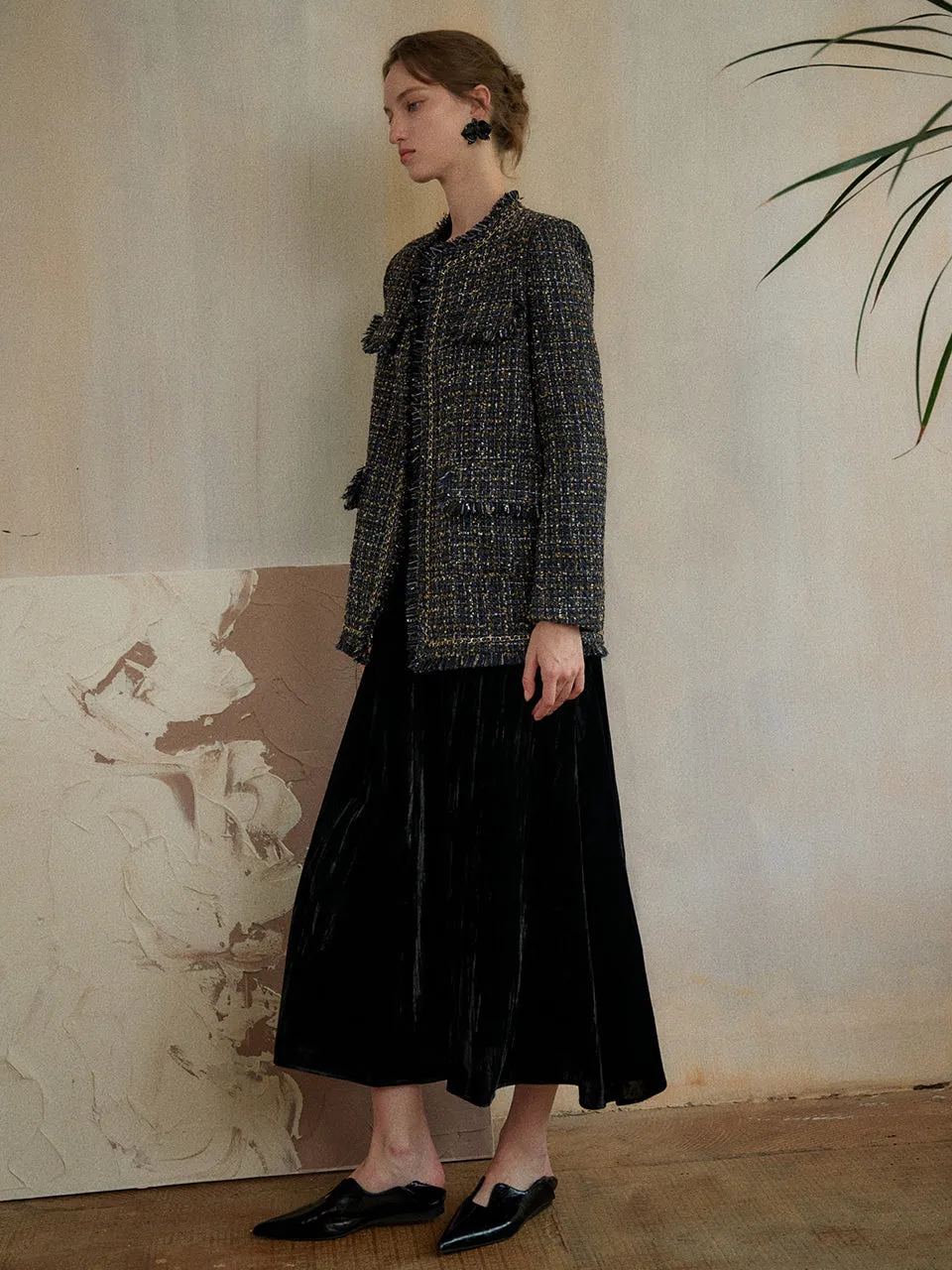 Callia chain tweed jacket