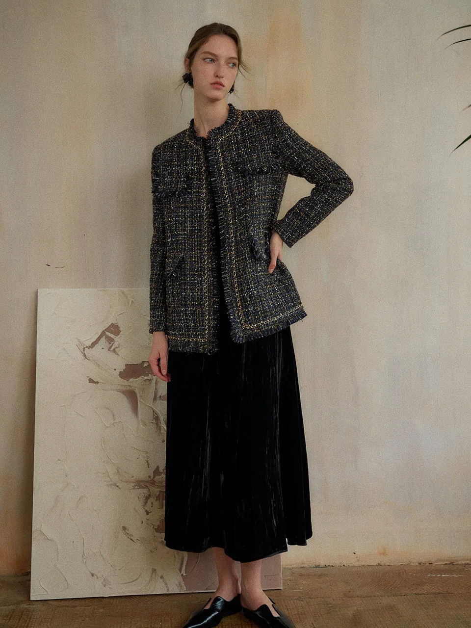 Callia chain tweed jacket