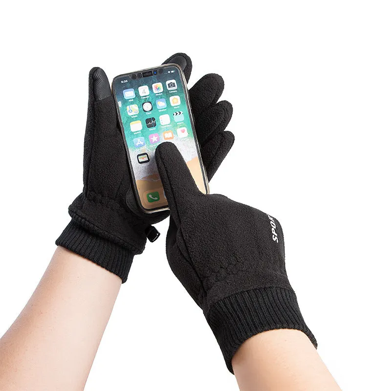 Cycling Sports Driving Non-slip Warm Touch Screen Warm Gloves