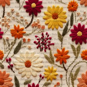 Fall embroidered 9
