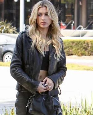 Hailey Baldwin Bieber's Leather Jackets
