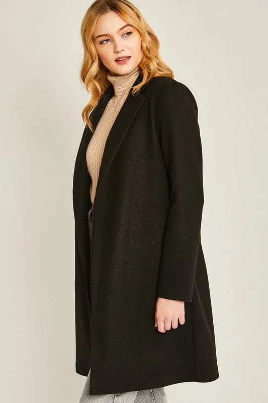 Here is an optimized title for the product:

Womens Cozy JQ Fleece Long-Line Coat with Stylish Design

If you want to specify any additional modifiers, such as color or size, they could be added as needed, such as:

Womens Cozy Black JQ Fleece Long-Line Coat with Stylish Design - Available in All Sizes

Please let me know if there are any specific attributes youd like included.