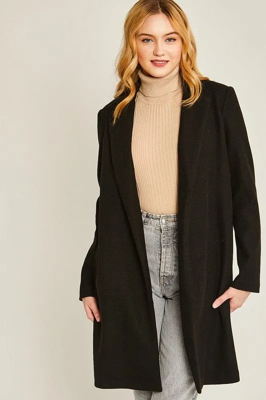 Here is an optimized title for the product:

Womens Cozy JQ Fleece Long-Line Coat with Stylish Design

If you want to specify any additional modifiers, such as color or size, they could be added as needed, such as:

Womens Cozy Black JQ Fleece Long-Line Coat with Stylish Design - Available in All Sizes

Please let me know if there are any specific attributes youd like included.
