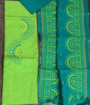 Mangalagiri Cotton Printed Dress Material