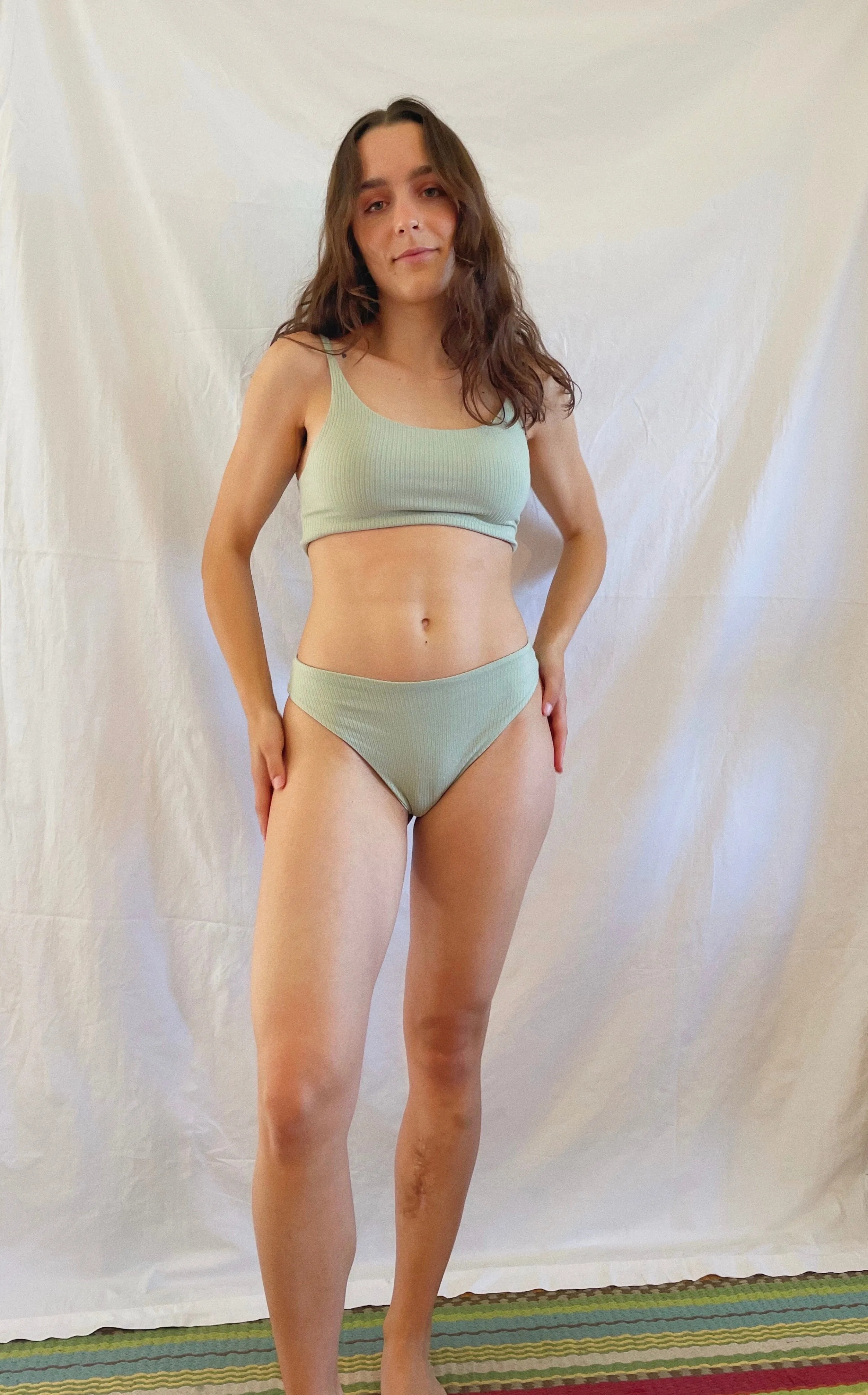 Mint Crop Bralette