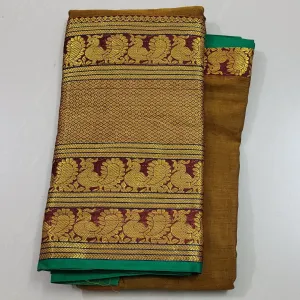 Narayanpet Cotton Saree with Broad Kanchi Border