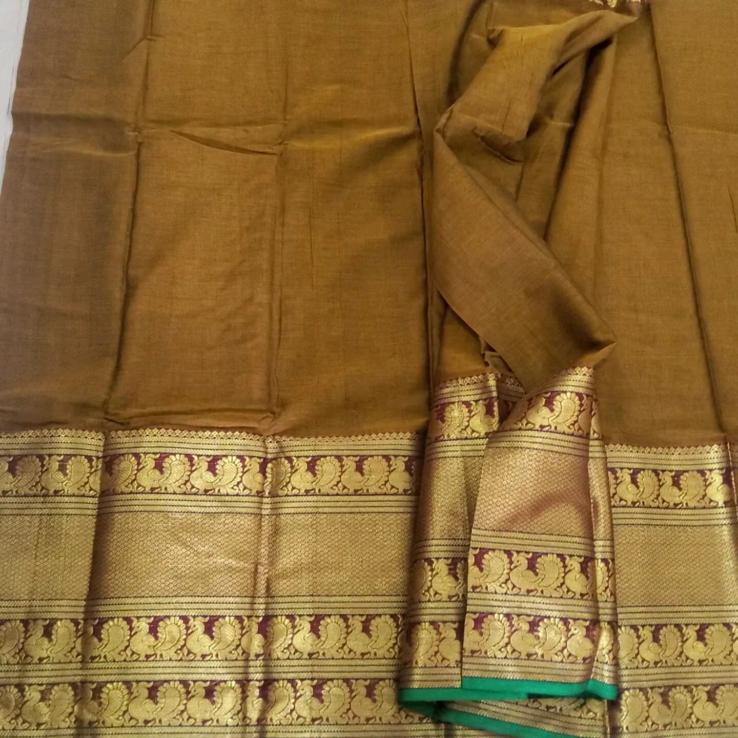 Narayanpet Cotton Saree with Broad Kanchi Border