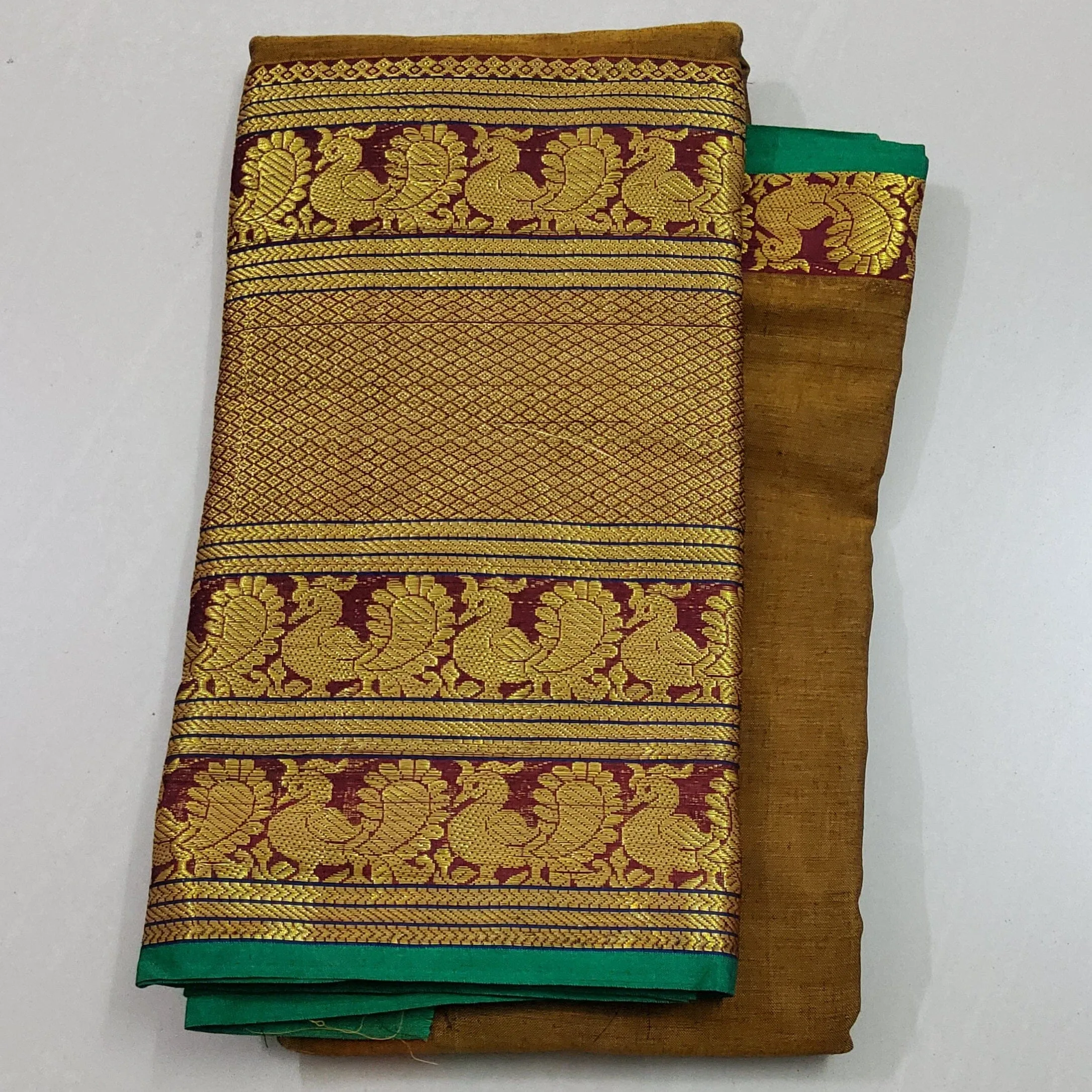Narayanpet Cotton Saree with Broad Kanchi Border