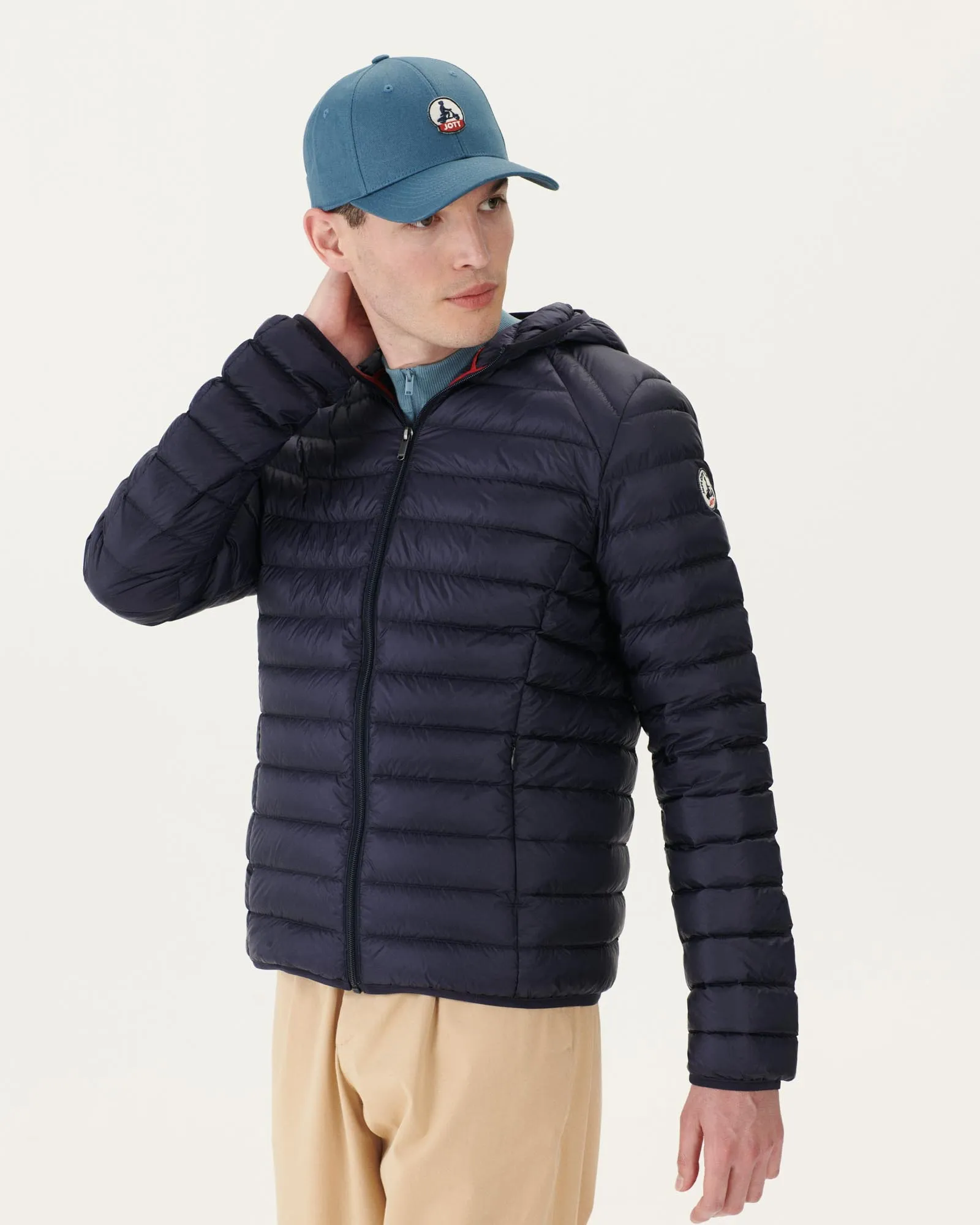 Navy Lightweight down jacket Nico