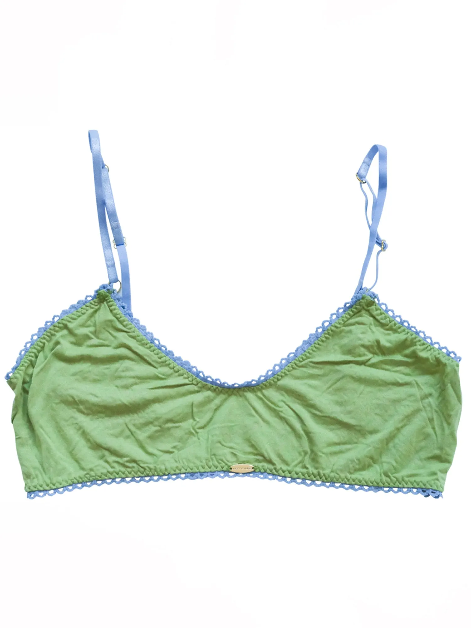 Olive Bamboo Crop Bralette