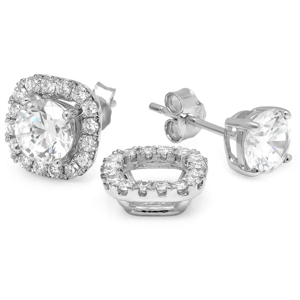 PMI 14W@1.4 28RD1@0.30 4.25MM CUSHION EARRING JACKETS