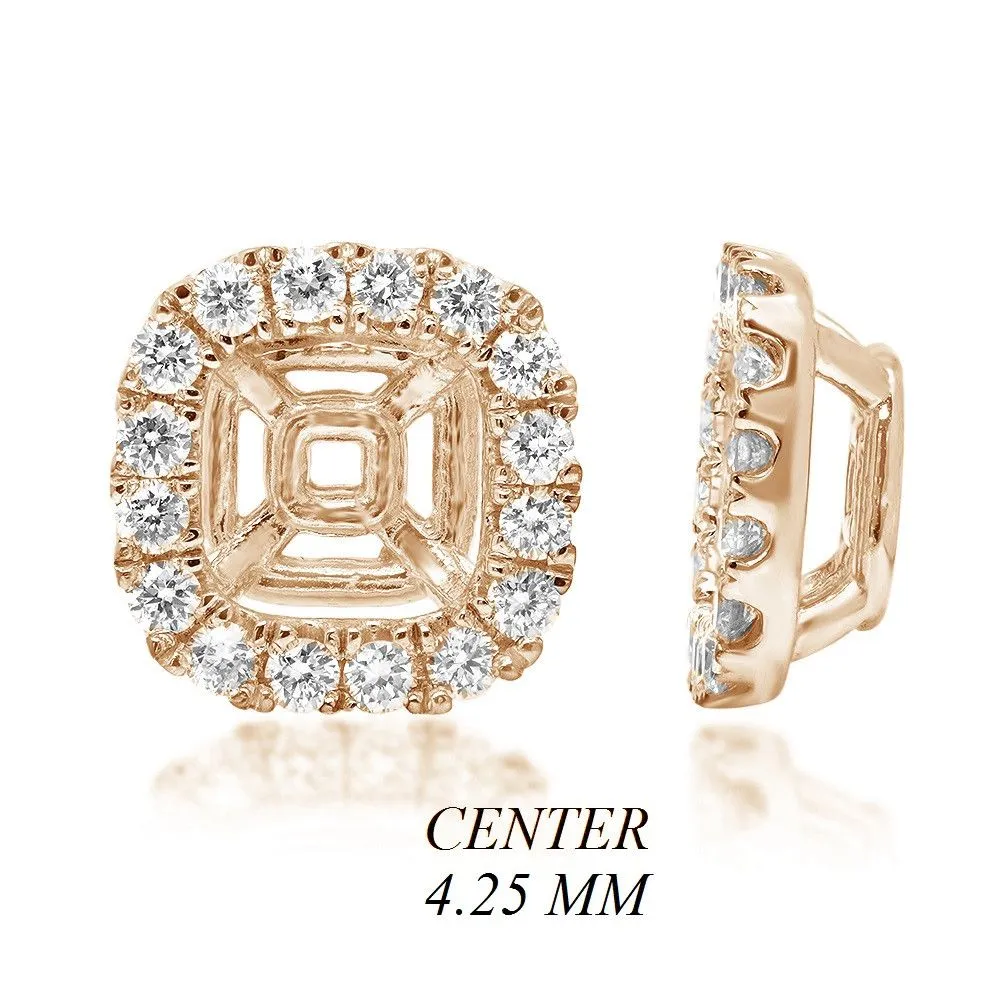 PMI 14W@1.4 28RD1@0.30 4.25MM CUSHION EARRING JACKETS