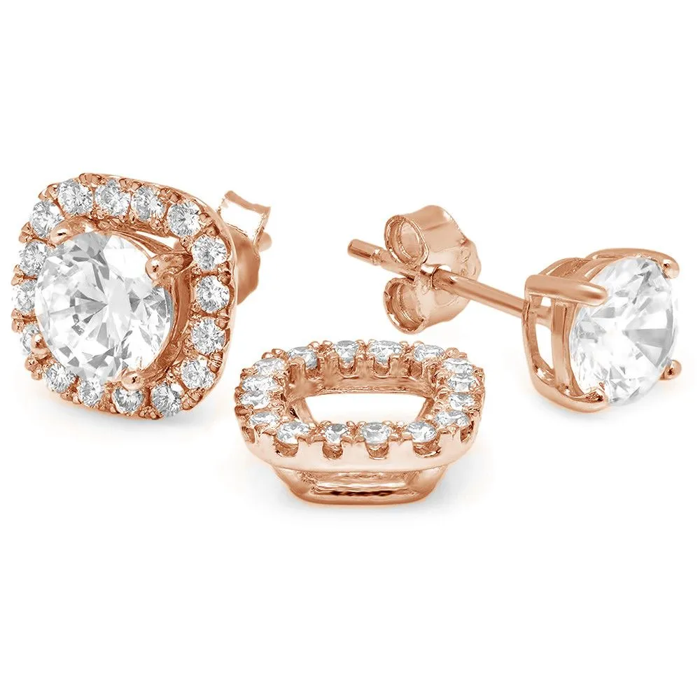 PMI 14W@1.4 28RD1@0.30 4.25MM CUSHION EARRING JACKETS