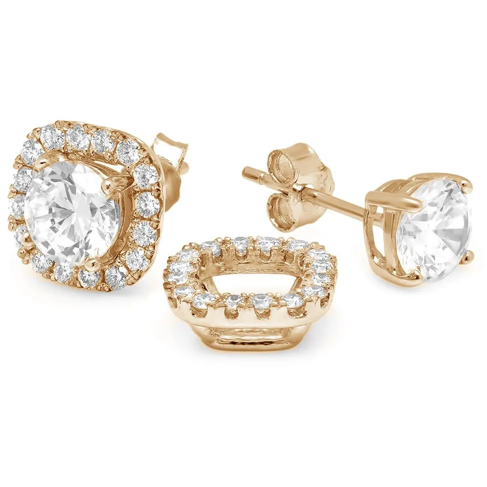PMI 14W@1.4 28RD1@0.30 4.25MM CUSHION EARRING JACKETS