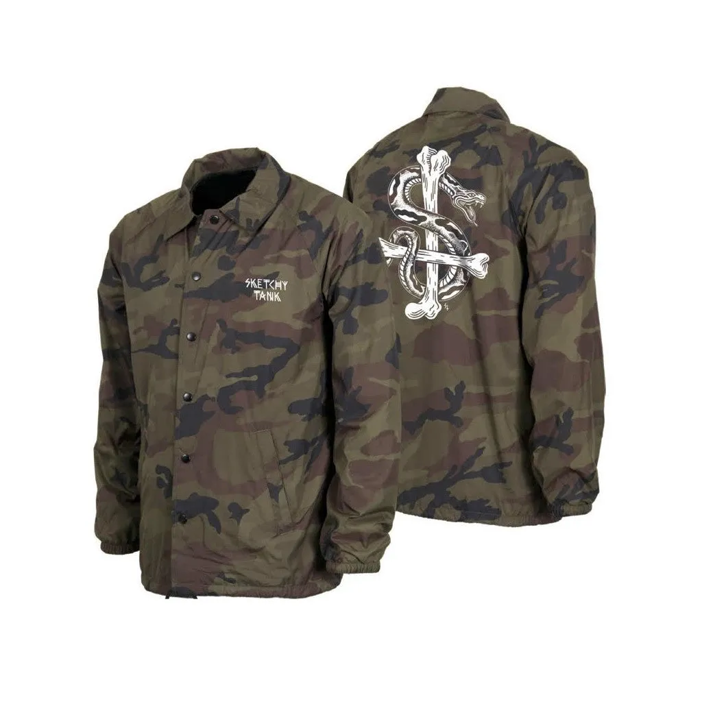 Sketchy Tank Bone Coaches Jacket - Camo