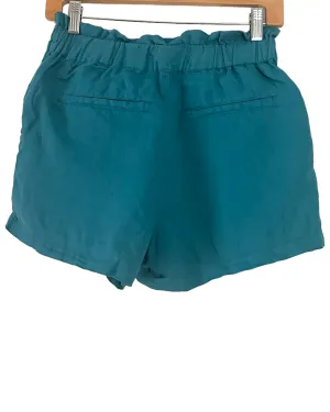 Warm Autumn Spruce Linen Shorts